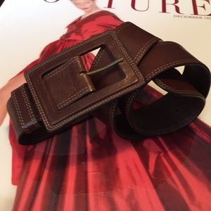 Ladies Wide Leather Belt by Banana Republic